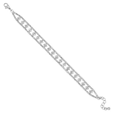 Diamante crystal multi square bracelet